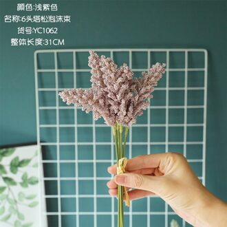 Kunstmatige Bloemen Planten Valse Bloem Home Decor Arrangemen Kerst Acacia Wilde Onkruid Bruiloft Decoratie lavendel