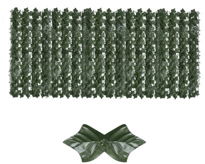 Kunstmatige Groen Blad Screening Rolls Privacy Hek Screen Hagen Faux Ivy Vine Leaf Hek Voor Outdoor Tuin Decoratie
