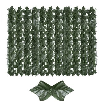 Kunstmatige Groen Blad Screening Rolls Privacy Hek Screen Hagen Faux Ivy Vine Leaf Hek Voor Outdoor Tuin Decoratie