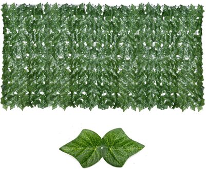 Kunstmatige Groen Blad Screening Rolls Privacy Hek Screen Hagen Faux Ivy Vine Leaf Hek Voor Outdoor Tuin Decoratie