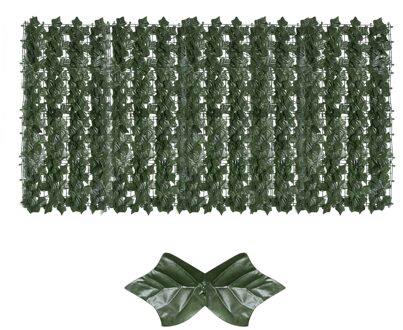 Kunstmatige Groen Blad Screening Rolls Privacy Hek Screen Hagen Faux Ivy Vine Leaf Hek Voor Outdoor Tuin Decoratie