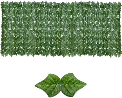 Kunstmatige Groen Blad Screening Rolls Privacy Hek Screen Hagen Faux Ivy Vine Leaf Hek Voor Outdoor Tuin Decoratie