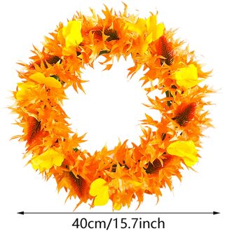 Kunstmatige Groene Eucalyptus Bladeren Krans Decor Deur Opknoping Garland Ornament Simulatie Leaf Krans Decor Voor Deur Muur Raam