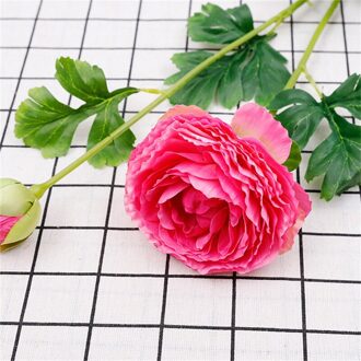 Kunstmatige Hoge, Heldere En Lage Geprijsd Kunstmatige Melaleuca Bruiloft Home Decoratie, Kunstmatige Bloem Ornamenten Singl roos rood