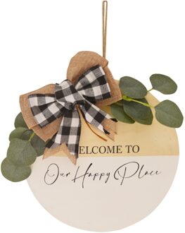 Kunstmatige Krans Guirlande Welkom Deur Hanger Deur Krans Voordeur Krans Decoratie Lente Pasen Bruiloft Decoraties