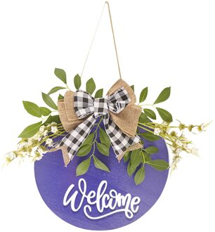 Kunstmatige Krans Guirlande Welkom Deur Hanger Deur Krans Voordeur Krans Decoratie Lente Pasen Bruiloft Decoraties