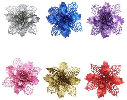 Kunstmatige Kunstbloemen Kerst Krans Kerstboom Decoraties Party Familie Speciale Decoraties 6stk