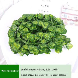 Kunstmatige Lvy Groen Blad Krans Plant Vine Grape Leaf Klimmer Groen Blad Familie Tuin Bruiloft Diy Tuin Ambachtelijke Bloem A4