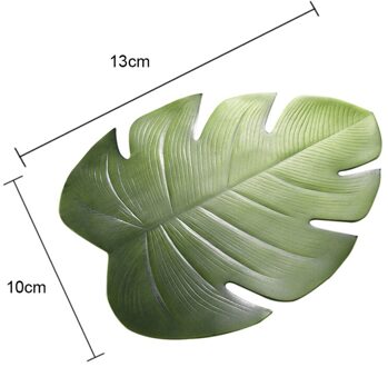 Kunstmatige Palm Tafel Placemat Coaster Nep Bladeren Thee Tafel Mat Hawaii Tropical Party Bruiloft Tafel Decoratie A Cup mat