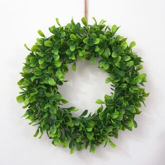 Kunstmatige Plant Garland Kunstmatige Plastic Guirlande Deur Wanddecoratie Thuis Bruiloft Decoratie Guirlande Hanger Boxwood