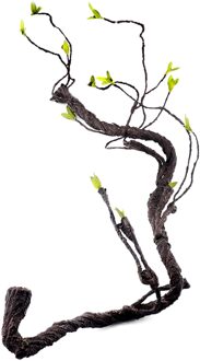 Kunstmatige Reptiel Wijnstok Kooi Habitat Chameleon Dierbenodigdheden Terrarium Klimmen Buigbare Spider Kleine Dieren Tak Home Decor 2