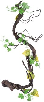 Kunstmatige Slangen Gecko Terrarium Reptiel Wijnstok Dierbenodigdheden Klimmen Kleine Dieren Tak Buigbare Chameleon Kooi Habitat Spider 1