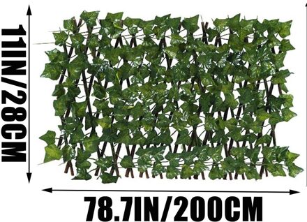 Kunstmatige Tuin Plant Uitbreiden Hek Intrekbare Hek Screen Met Plant Uitbreidbaar Hek Privacy Hek Uv Beschermd Privacy