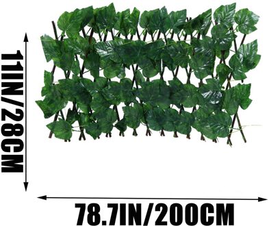 Kunstmatige Tuin Plant Uitbreiden Hek Intrekbare Hek Screen Met Plant Uitbreidbaar Hek Privacy Hek Uv Beschermd Privacy
