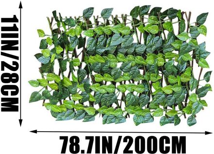 Kunstmatige Tuin Plant Uitbreiden Hek Intrekbare Hek Screen Met Plant Uitbreidbaar Hek Privacy Hek Uv Beschermd Privacy