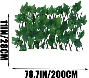 Kunstmatige Tuin Plant Uitbreiden Hek Intrekbare Hek Screen Met Plant Uitbreidbaar Hek Privacy Hek Uv Beschermd Privacy