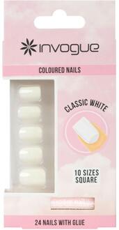 Kunstnagels Invogue Classic White Nails 1 st
