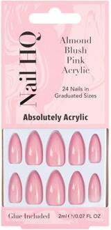 Kunstnagels Nail HQ Almond Blush Pink Acrylic Nails 24 st