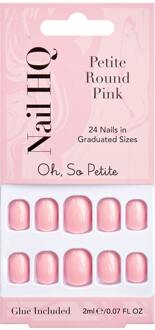 Kunstnagels Nail HQ Petite Round Pink Nails 24 st