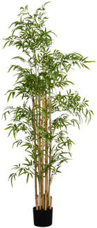 Kunstplant Bamboe In Pot - 180 Cm - Polyester - Groen