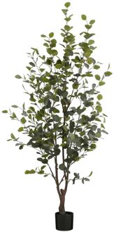 Kunstplant Eucalyptusboom in Pot - H180 x Ø80 cm Groen