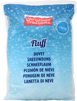 Kunstsneeuw/nepsneeuw - in zak - 225 gram - sneeuwdons - watten - wit - winterversiering