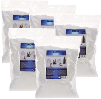 Kunstsneeuw sneeuwvlokken - 500 gram - wit - nepsneeuw