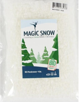 Kunstsneeuw - wit - 1 liter - fijn poeder - biologisch - bio - decoratie sneeuw