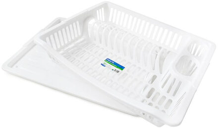 kunststof afdruiprek met lekbak - kunststof - 36 x 45 cm