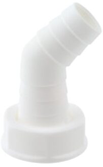 Kunststof apparaataansluiting 45°, wit, 1"IT x 3/4" mondstuk - 988379113