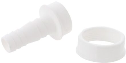 Kunststof apparaataansluiting, wit, 1 1/2"IT x 3/4"-mondstuk, voor wasapparaatsifon - 988384413