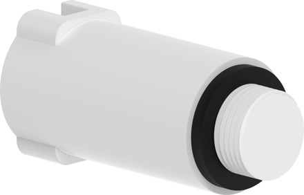 Kunststof bouwplug, wit, 1/2", drukloos - 98913200