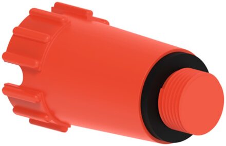 Kunststof constructieplug, rood, 1/2", niet drukbestendig - 98913513