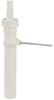 Kunststof dompelbuis, wit, 1 1/2" H x 250 mm, voor DN40 mm sifon, mit 3/4" apparaataansluiting, met houder - 98838148