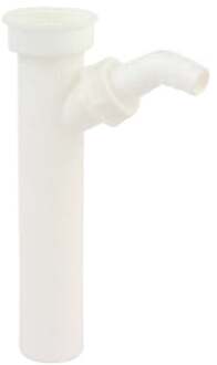 Kunststof dompelbuis, wit, 1 1/2" IG x 250 mm, voor DN40 mm sifon, met 3/4" apparaataansluiting - 98837348