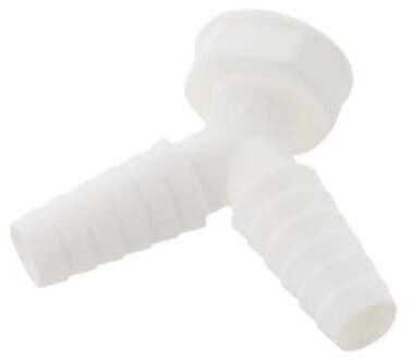 Kunststof dubbele apparaataansluiting, wit, 1"IT x 3/4"-mondstuk - 988379248