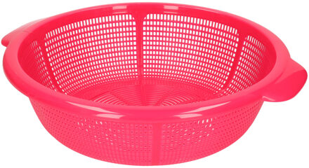 Kunststof keuken vergiet van 31 x 9.5 cm fuchsia roze