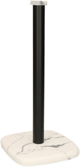 Kunststof keukenrolhouder marmerlook H33 cm