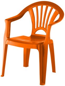 Kunststof oranje kinderstoeltje 37 x 31 x 51 cm - Kinderstoelen