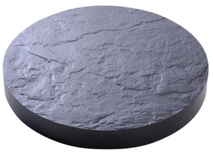 Kunststof plantentrolley/multiroller rond met wieltjes D40 cm - Planten onderzetter Grijs