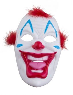 Kunststof scary clowns masker - gezichtmasker - Horror clown