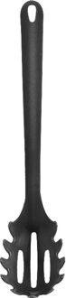 Kunststof spaghetti lepel/opscheplepel - zwart - 30 cm - keukengerei - Pasta opscheplepels