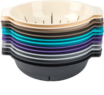 Kunststof stevig vergiet in het licht grijs 30 x 25 x 8 cm laag model