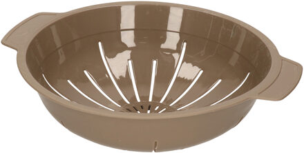 Kunststof stevig vergiet in het taupe 30 x 25 x 8 cm laag model