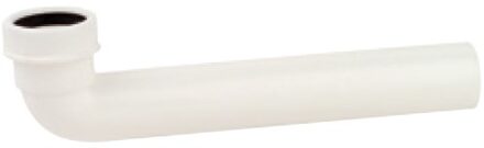 Kunststof uitloopbocht, wit, 1 1/2" x 245 mm x 40 mm, voor klemmen - 98837478