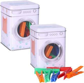 Kunststof wasknijpers - 48x - 4 kleuren per set - 8 cm