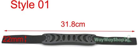 Kunststoffen Koffer Handvat Vervanging 11mm/25mm/22mm voor Bagage Spare Fix Houders Doos Trekken Carry band Reparatie Accessoires Style01