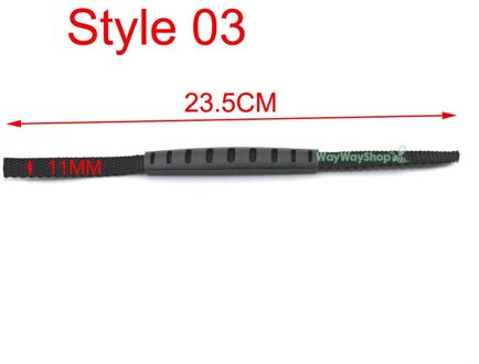 Kunststoffen Koffer Handvat Vervanging 11mm/25mm/22mm voor Bagage Spare Fix Houders Doos Trekken Carry band Reparatie Accessoires Style03