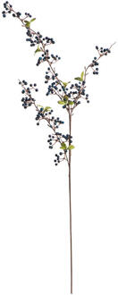 Kunsttak Berry Spray - 105 Cm - Polyethyleen - Blauw
