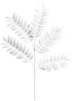 Kunsttak Blad - 105 Cm - Polyethyleen - Wit